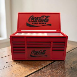 🥤🔥 Coca-Cola Zero Sugar Inspired 3D Printed Desk Organizer & Pen Holder