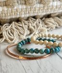 Bracelet Trio Gemstone and Copper Bracelet