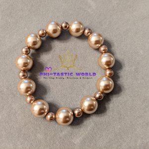 Bronze Pearl Bracelet