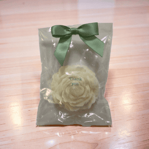 Wedding Thank You gift for guests, - Peony Flower Candle