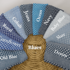 Handwoven Tea Towels - Ten (10) Shades of Blue