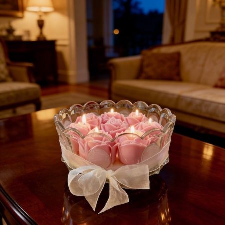 Bowl of Roses Candle