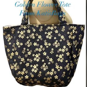 Golden Flower Tote