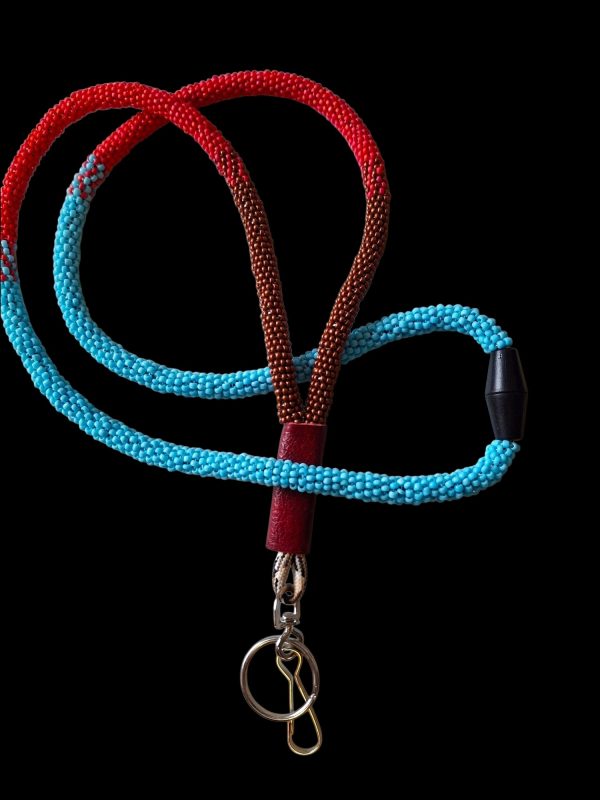Your Colors, Your Style: Custom Beaded Lanyard Keyring - Long 36 Inch Over the Head Style
