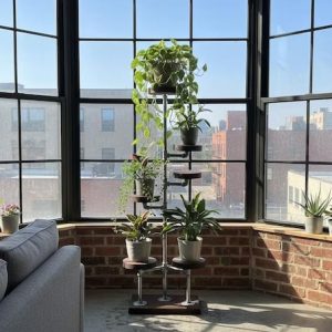 Industrial Plant Stand: 5,6 or 7 Tier Freestanding Metal Plant Holder - FREE SHIPPING