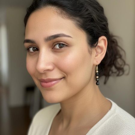 Golden Obsidian Dangle Earrings — 14K Gold Beads & 14K Gold Hooks