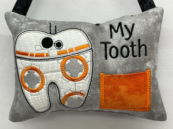Space Robot Tooth Fairy Pillow by Tooth Fairy Tess- Personalized