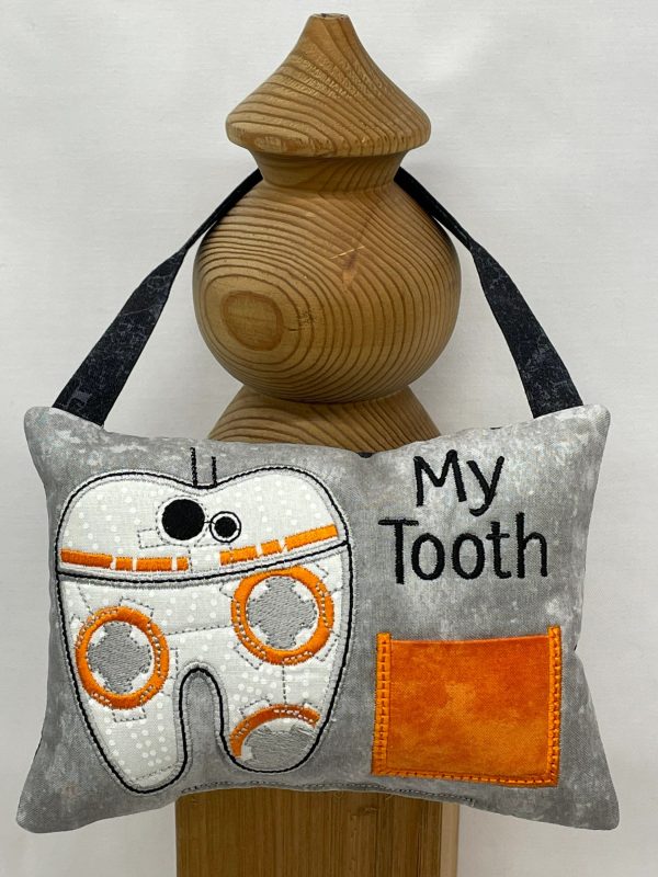 Space Robot Tooth Fairy Pillow by Tooth Fairy Tess- Personalized