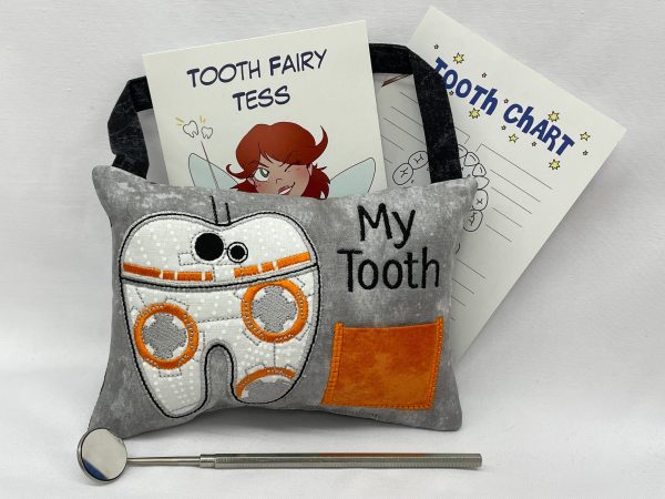 Space Robot Tooth Fairy Pillow by Tooth Fairy Tess- Personalized