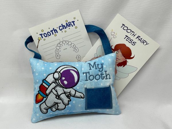 Astronaut Tooth Fairy Pillow by Tooth Fairy Tess- Personalized