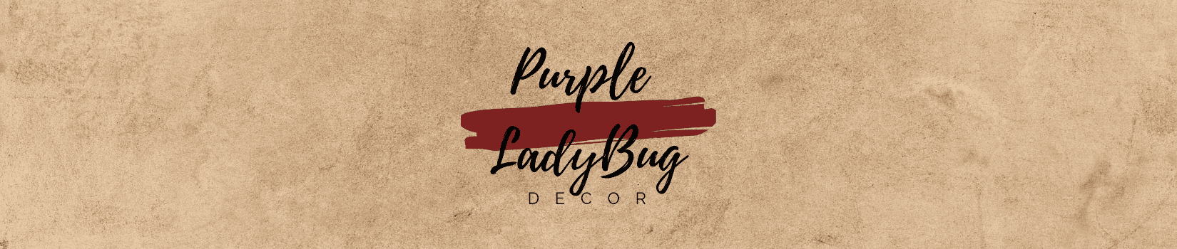 Purple LadyBug Decor