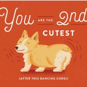 Cute Dancing Corgi Card