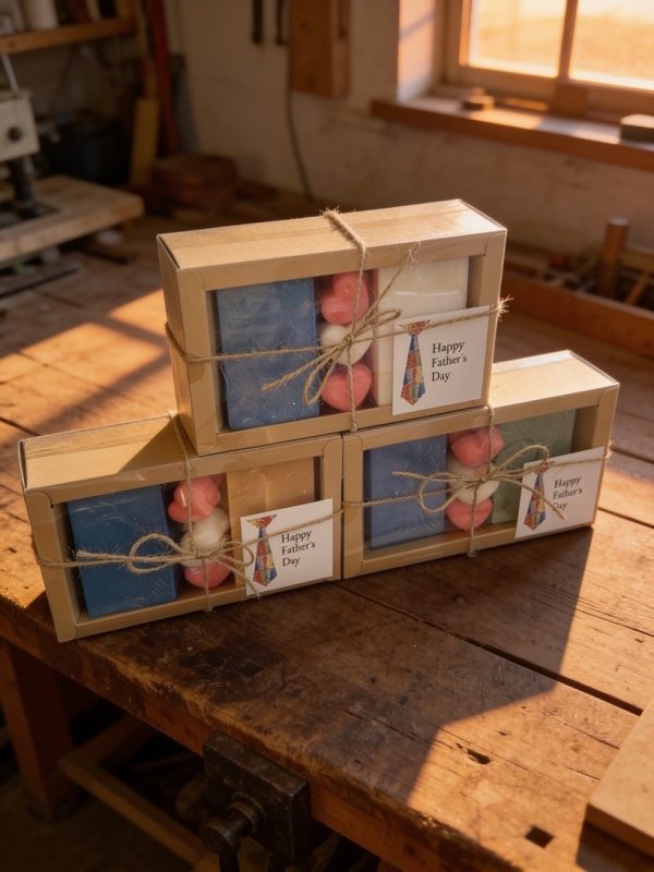 Father's Day Artisan Soap Gift Set, 300 g.