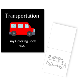Transportation Tiny Coloring Book