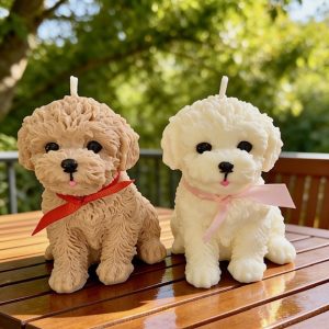 Puppy Candles "Biscuit Bean" and "Daisy Belle", 22 oz each / Soy wax
