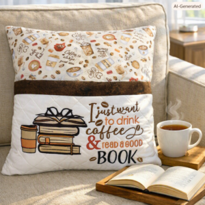 Book Pocket Pillow Slip Cover