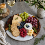 Round Walnut & Epoxy Resin Charcuterie Boards