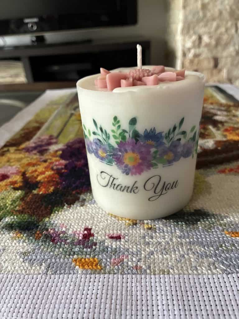 Thank You Candle
