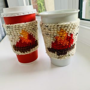 Handmade Campfire Tweed Cup Cozies – Warm Cup Sleeve