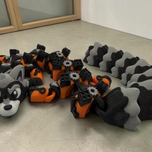 StarBandit Raccoon Dragon – Articulated 3D Printed Flexi Dragon | 41cm Collectible Dragon