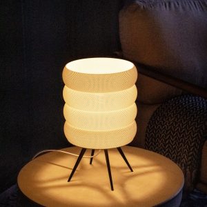 Cozy Modern Living Room Side Table Lamp