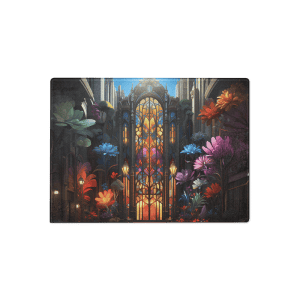 Cathedral Bloom – Glass Cutting Board