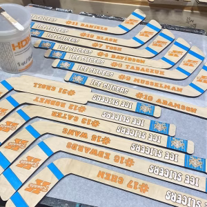 Mini Hockey Sticks Personalized