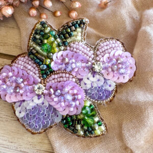 Violet brooch
