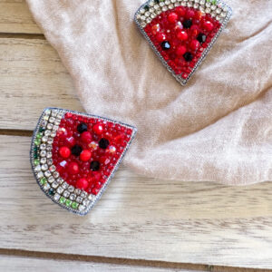 Watermelon brooch
