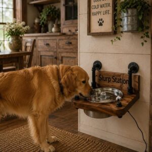 Circulating floating water Dog/Cat bowl -Wired or Wireless options available-